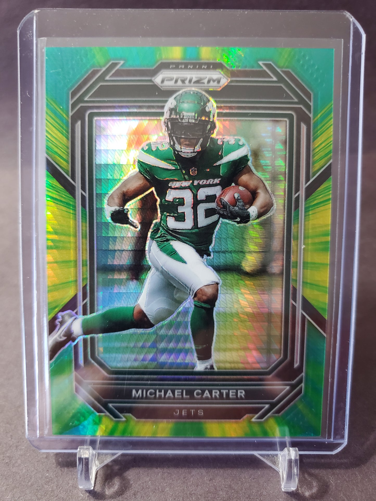 2022 Panini Prizm Michael Carter Hyper Prizm /175 Refractor #226